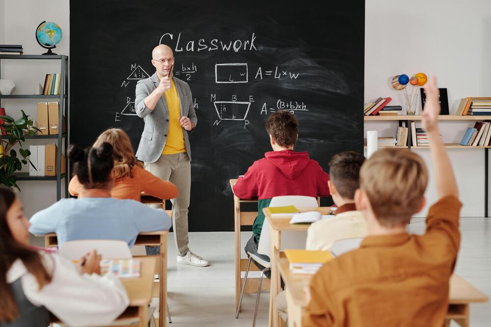Insegnate con bambini in classe